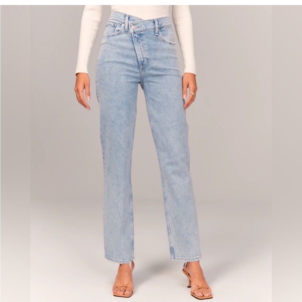 Abercrombie & Fitch Light Blue Straight Leg Jeans